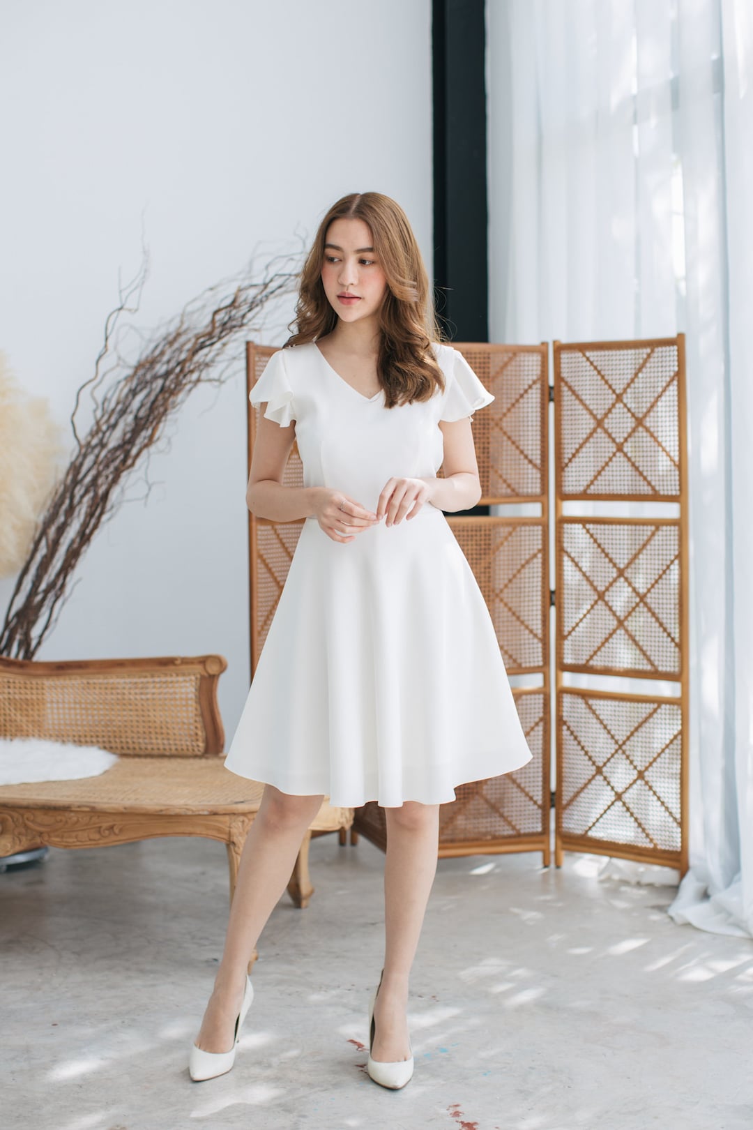 white party dress