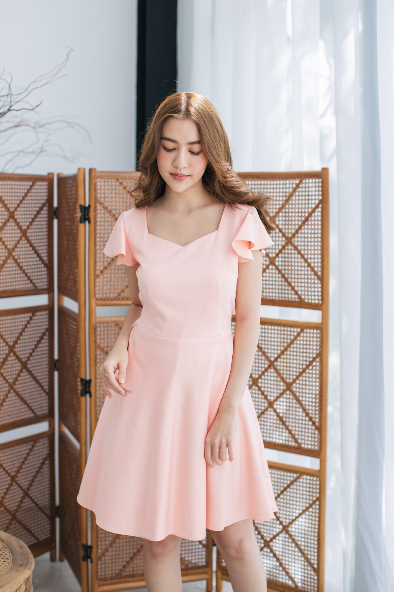2019 Pink Bridesmaid Dress Peach Prom Party Dress Ruffle | Etsy