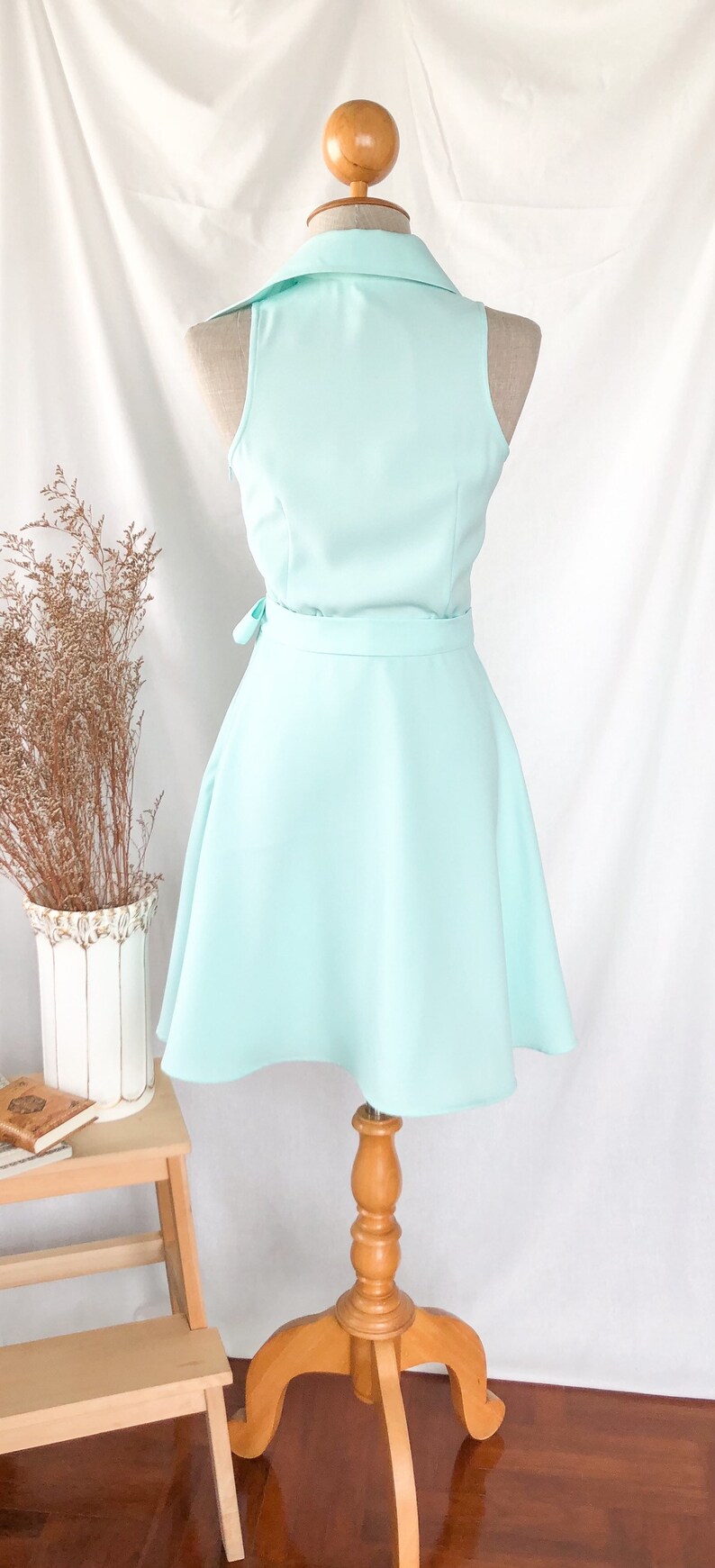 DOWNTOWN Mint Green Dress MINT Bridesmaid Dress Retro Vintage - Etsy