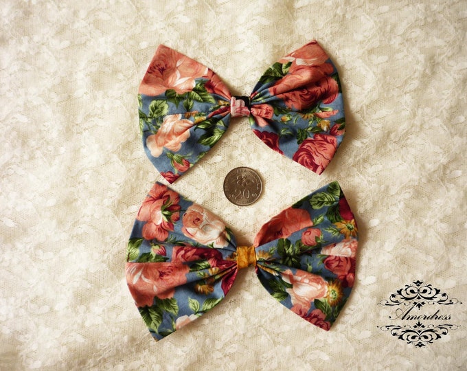 2 Pcs. FABRIC BOW Craft Supplies for Hair Clip Head Piece Etsy