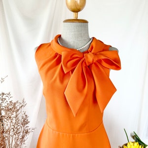 Women's Tangerine Fringe Party Dress - Candy Apple Costumes