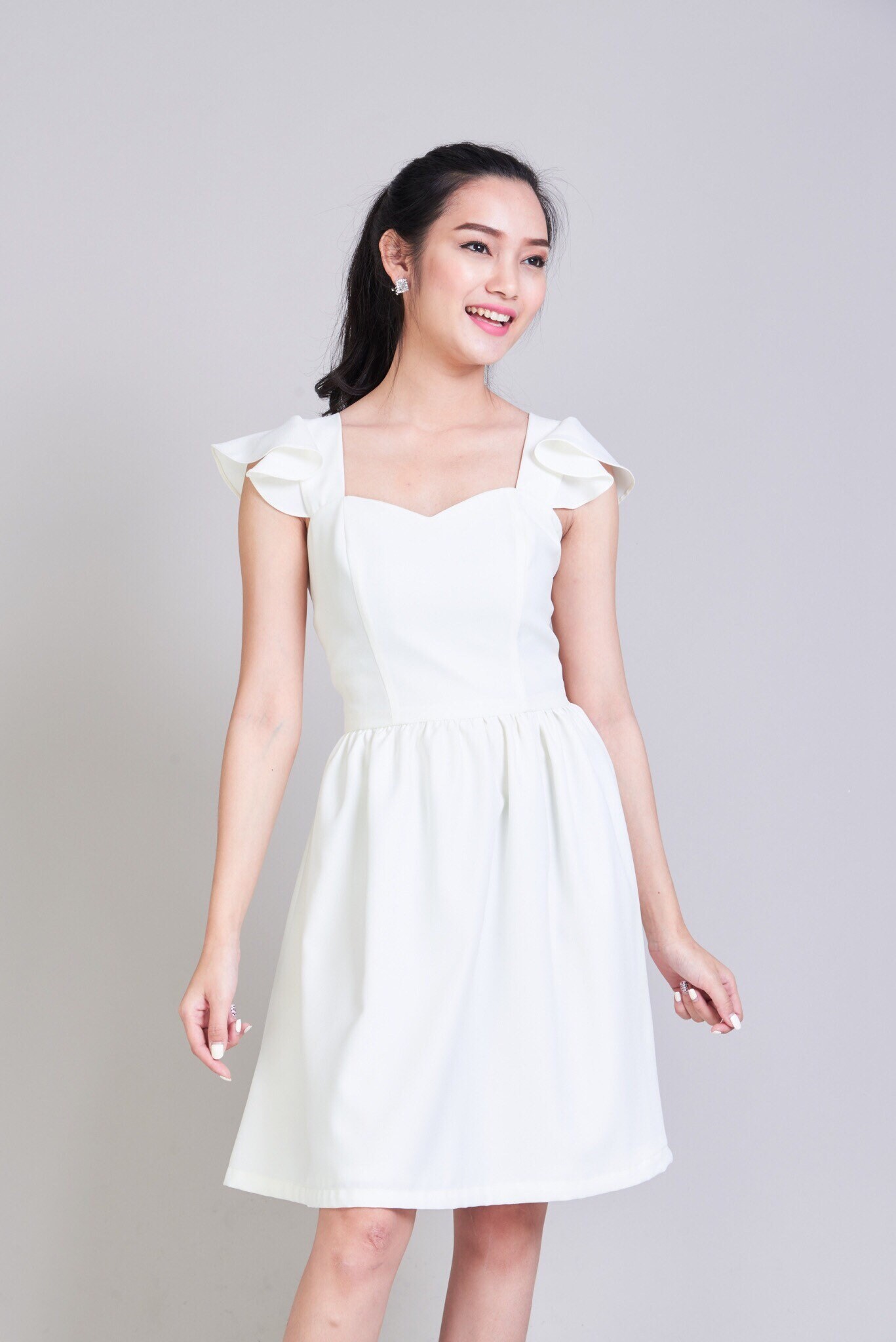white formal sundress