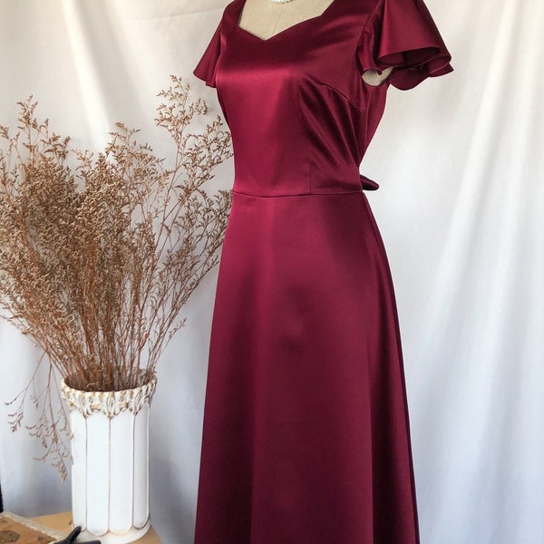 Red Bridesmaid Dress - Etsy