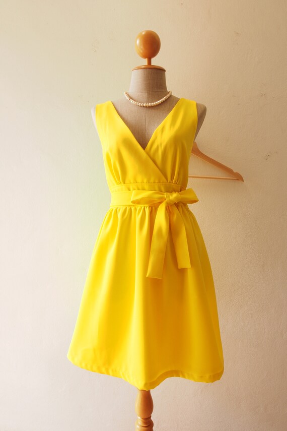 canary yellow sundress