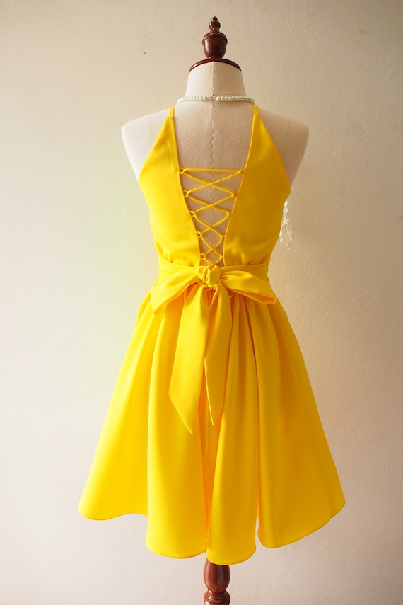 canary yellow sundress