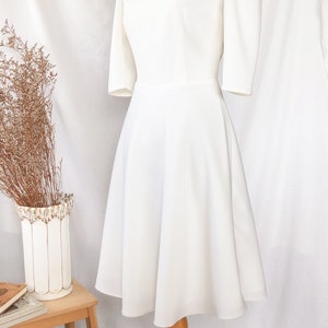 Minimal White Wedding partying Dress old money Rustic graduation prom Baptism Summer Dress Vintage women Clothing bridesmaids Homecoming