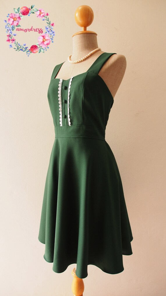 GownTown Women's 1950s Fit & Flare Cocktail Dress | Knee-Length With Pockets, Handmade Polyester/Spandex - View #7