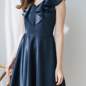 dark blue navy dress