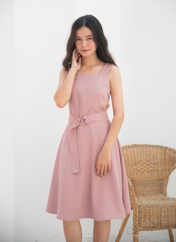 rustic pink dress