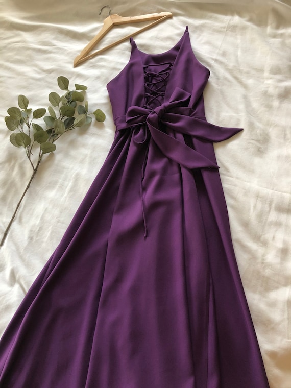 eggplant purple prom dresses