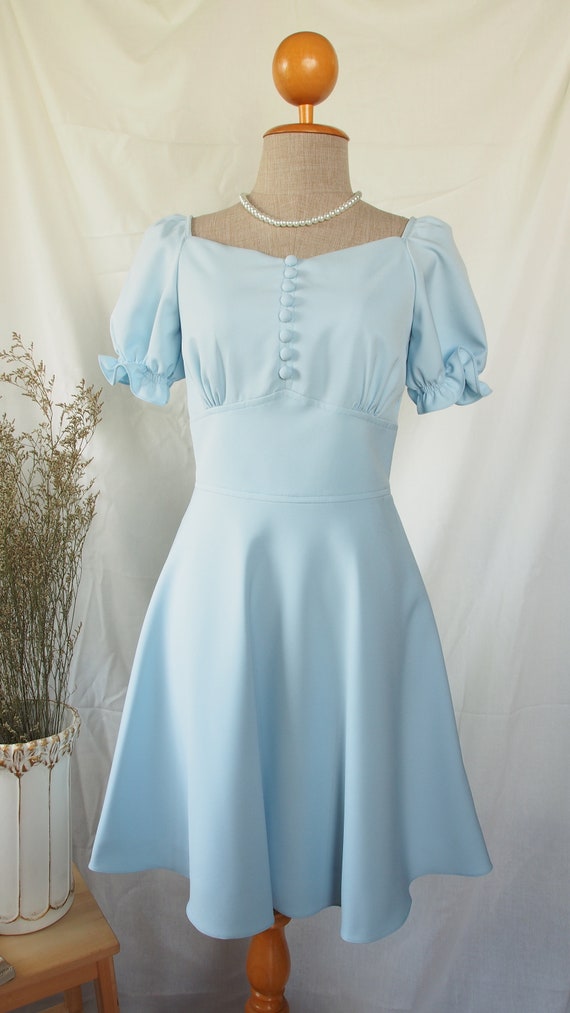 Blue Vintage Bridesmaid Dress Snow White Dolly - Etsy
