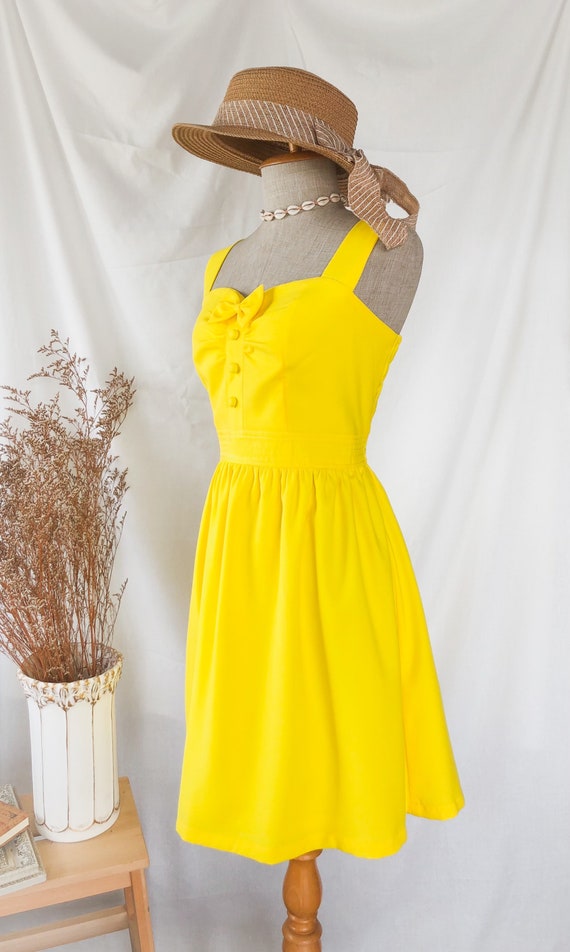 bright yellow dress