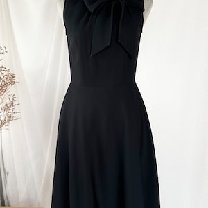 A Classy Black Dress for Stylish With Accessories Preppy Old Money Sundress  Vintage Women Clothing Bow Turtle Neck High Fashion Halloween - Etsy Canada