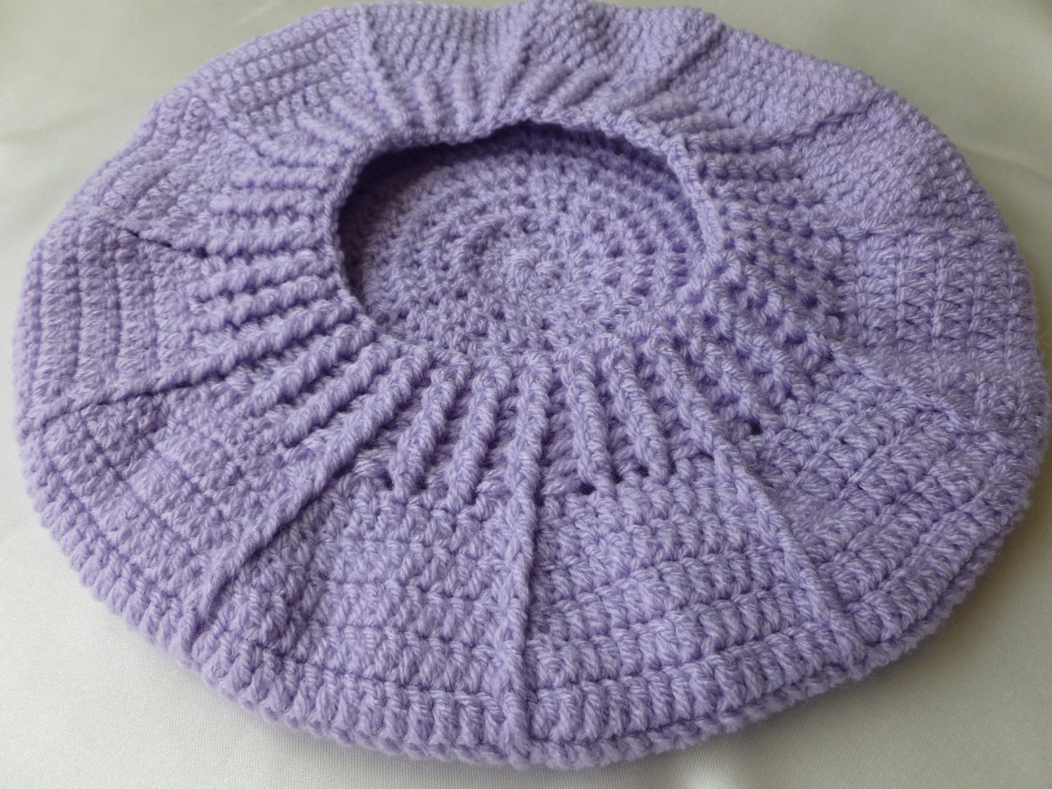 Crochet Baby Girl Lady Beret Beanie Hat 