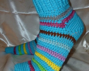 Crochet Afterthought Heel Men's Socks Instant Download Crochet PDF Pattern