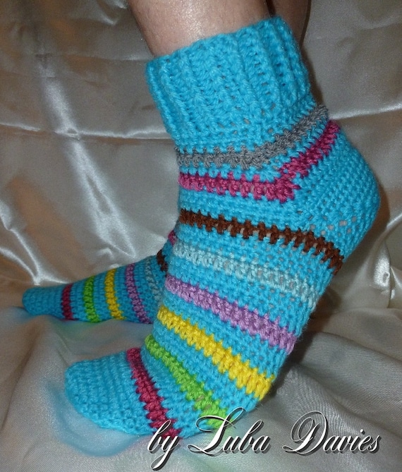 Crochet Afterthought Heel Men's Socks Instant Download | Etsy