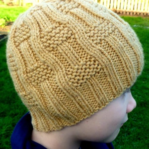 Knitted Baby Boys Girls Unisex Beanie Hat Instant Download Knitting PDF Pattern I Make My Own Waves Hat image 1