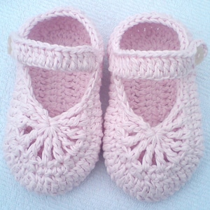 Crocheted Baby Girls Shoes PDF Instant Download Crochet Pattern YARA simple baby shoes image 4