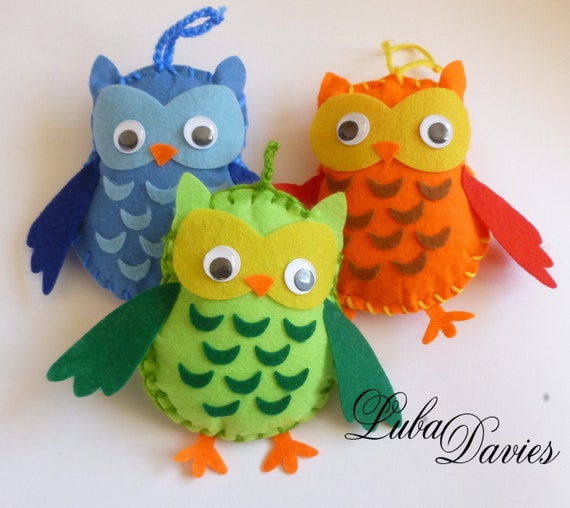 Instant Download Owl bean bag sewing pattern. Kids craft. Size 12cm. Owl toy, christmas decoration. Owl template, chart.