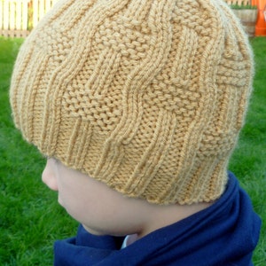 Knitted Baby Boys Girls Unisex Beanie Hat Instant Download Knitting PDF Pattern I Make My Own Waves Hat image 3