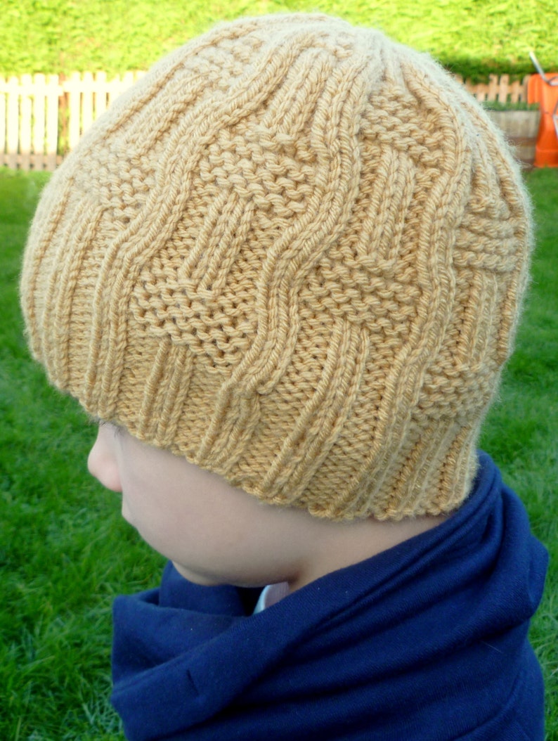 Knitted Baby Boys Girls Unisex Beanie Hat Instant Download Knitting PDF Pattern I Make My Own Waves Hat image 3