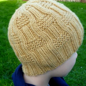 Knitted Baby Boys Girls Unisex Beanie Hat Instant Download Knitting PDF Pattern I Make My Own Waves Hat image 2