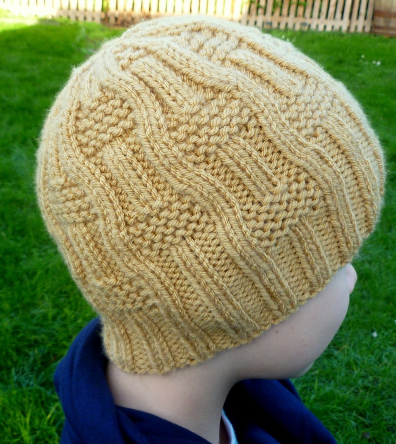 Knitted Baby Boys Girls Unisex Beanie Hat Instant Download Knitting PDF Pattern I Make My Own Waves Hat image 2