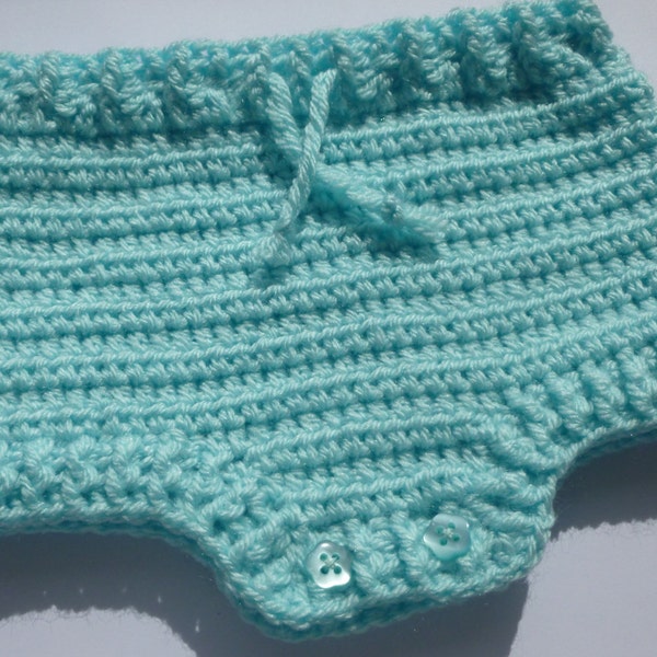 Crocheted Diaper Pattern Instant Download Crochet PDF Pattern Baby Diaper Nappy Cover Pants