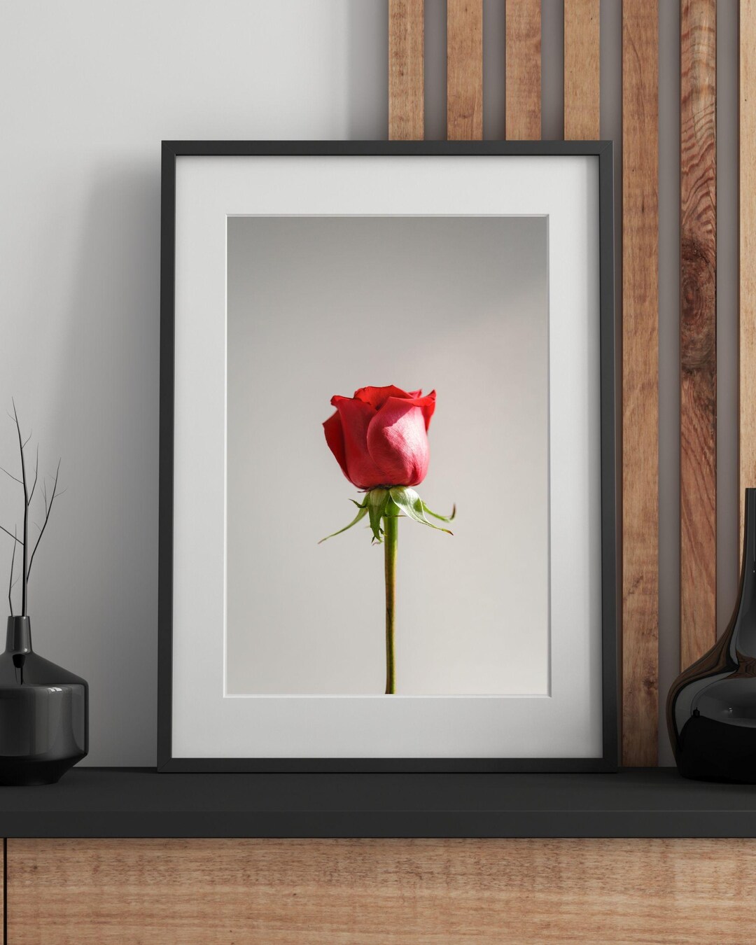 Red Roses Minimal Red Rose Printable Wall Art, Minimal Floral Photography, Botanical ...