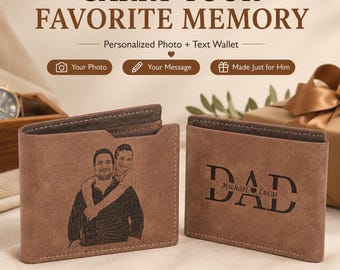 Personalized Men's Bifold Wallet | Gift for him