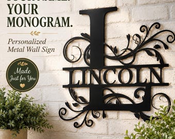 Metal Welcome Sign Wall Decor | Housewarming |  Wedding Gift | Modern Home Decor