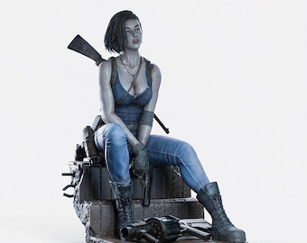 Jill Valentine – Resident Evil 3D Printed Figure, Game Inspired Resin Collectible