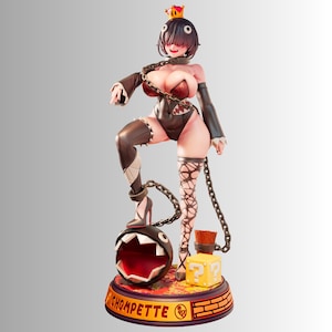 Anime Style Villain Female Figure, Hand Painted 3D Printed Collectible Statue | Fan Art