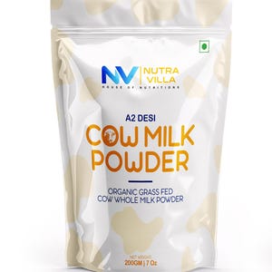 A2 Desi koemelkpoeder, biologische grasgevoerde volle melk (200 g)