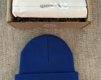 Chrome Hearts Blue Beanie | CH Monogram Knit Hat | Premium streetwear accessory