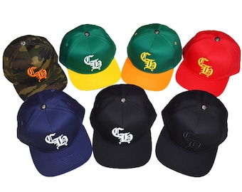 Multi Color Snapback Cap | Chrome Inspired Gothic Logo Hat | Urban streetwear | Unisex fashion cap