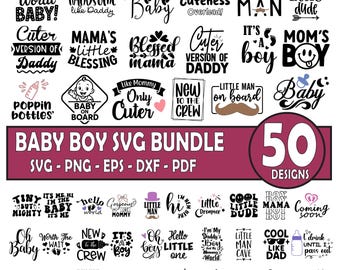 Baby Boy SVG PNG, Baby Boy Onesie ontwerpen, Baby Boy Girl Svg, grappige Baby Quotes, pasgeboren citaat zeggen Clipart, Baby Shirt Svg, Baby Vector