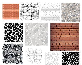 Steen en baksteen bekleding achtergrond SVG, steen patroon Svg, bakstenen muur Png, bakstenen muur Svg, naadloze stenen muur textuur ontwerpen, muur vector