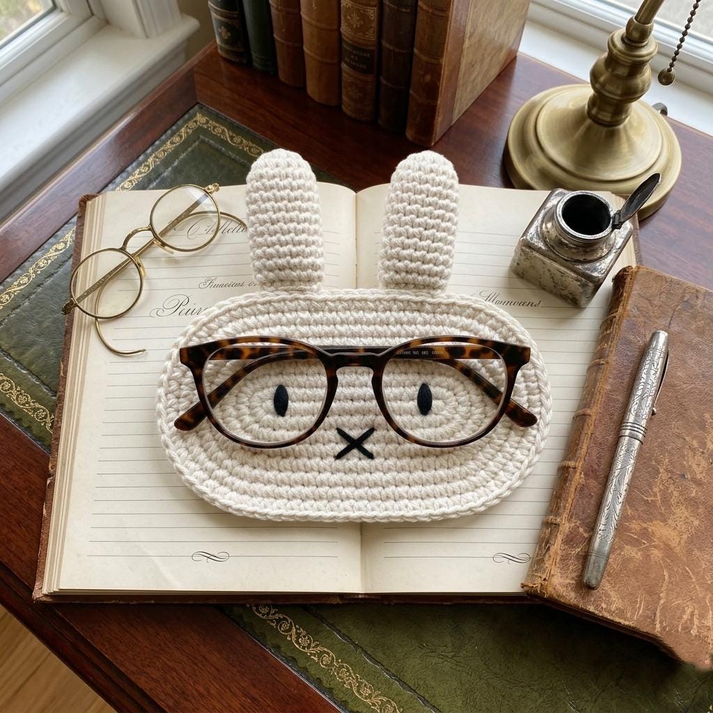 Miffy Bunny Glasses Holder Crochet Pattern