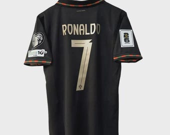 Cristiano Ronaldo #7 Portugal 2026 World Cup Black Jersey – Men's Football Jersey Trikot