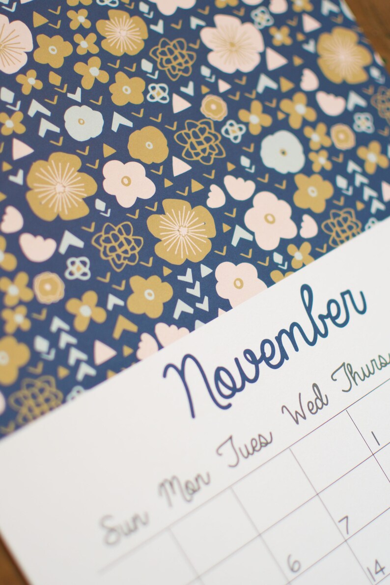 2018 Pattern Printable Calendar 4x6 - Etsy