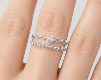 925 Sterling Silver Flower Ring | Adjustable Open Band | Delicate Floral Jewelry | Gift for Her