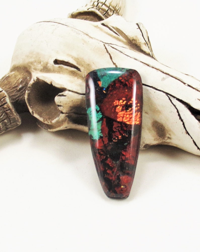 StudioStJames Handcrafted Clay Sonora Sunrise Cabochon-Blue Green Red Southwestern Cab-Bead Embroidery Supplies-PA 104710-104713