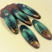Special Order for Regina- StudioStJames Handmade Cabochons-Mountains/Pine Tree Silhouette-Blue Turquoise Landscape-PA 101395,480,482,484