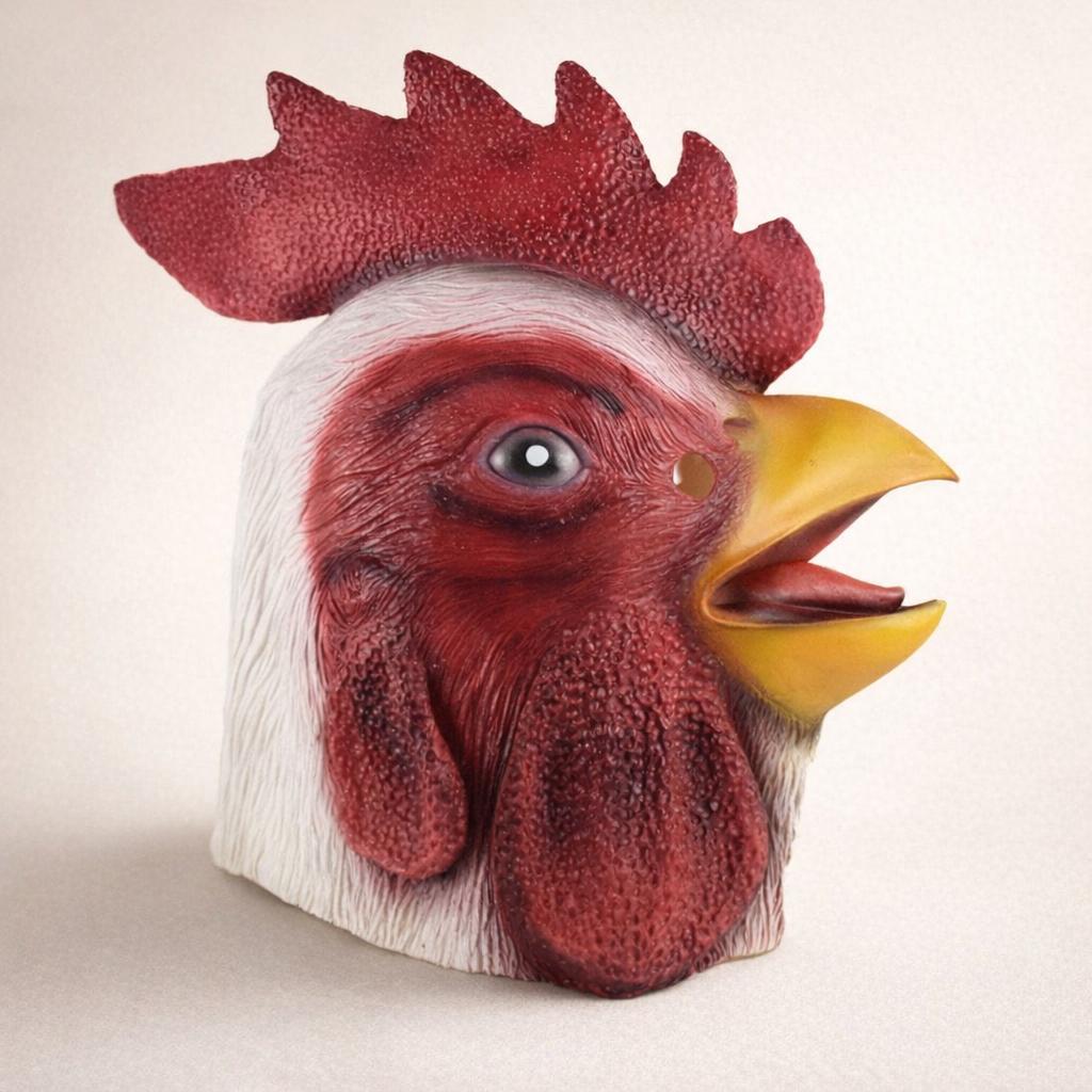 Full Head Chicken Latex Mask Adult Rooster Costume - Etsy