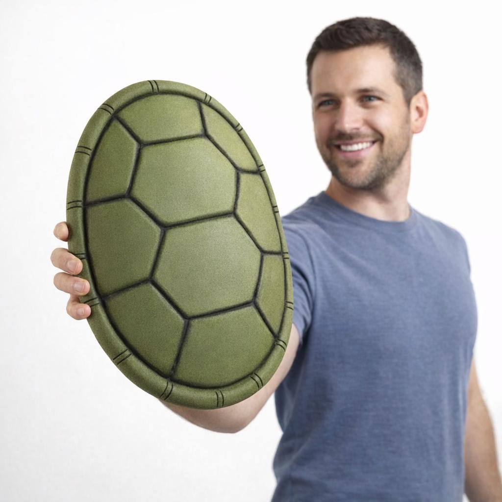Green Foam Turtle Shell Back Adult Costume Prop - Etsy