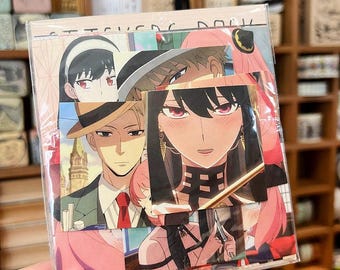 Stickers anime Spy x Family Loid Yor Anya, agenda de carnet, stickers
