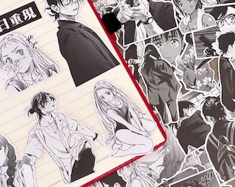 Stickers manga rendu heure d'été Stickers carnet Ushio Shinpei Hizuru Ryunosuke