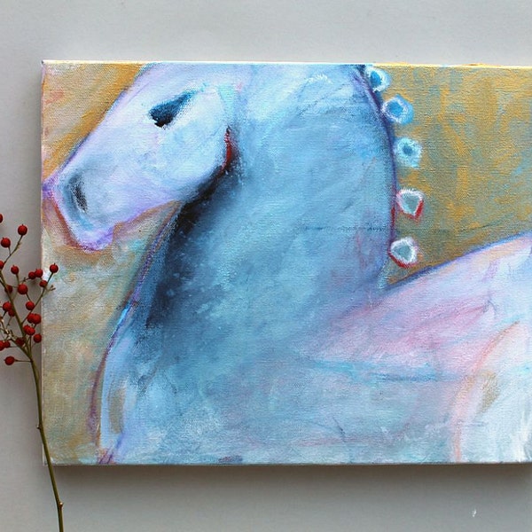 Animal Painting Acrylic Painting Horse "The Lipizzaner"