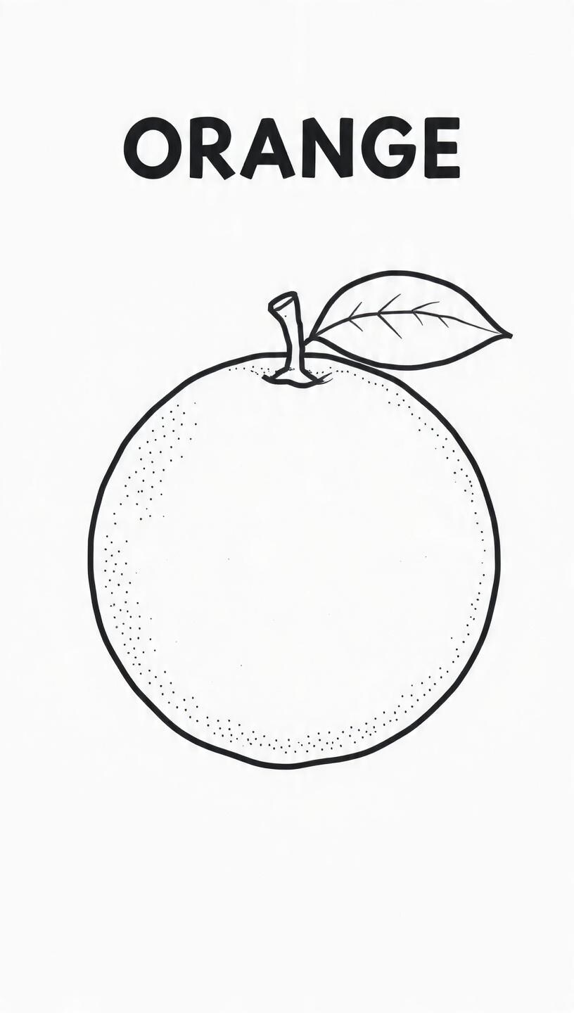 Fruits Coloring Book Pages Pack – Printable PDF With Fruit Names for ...
